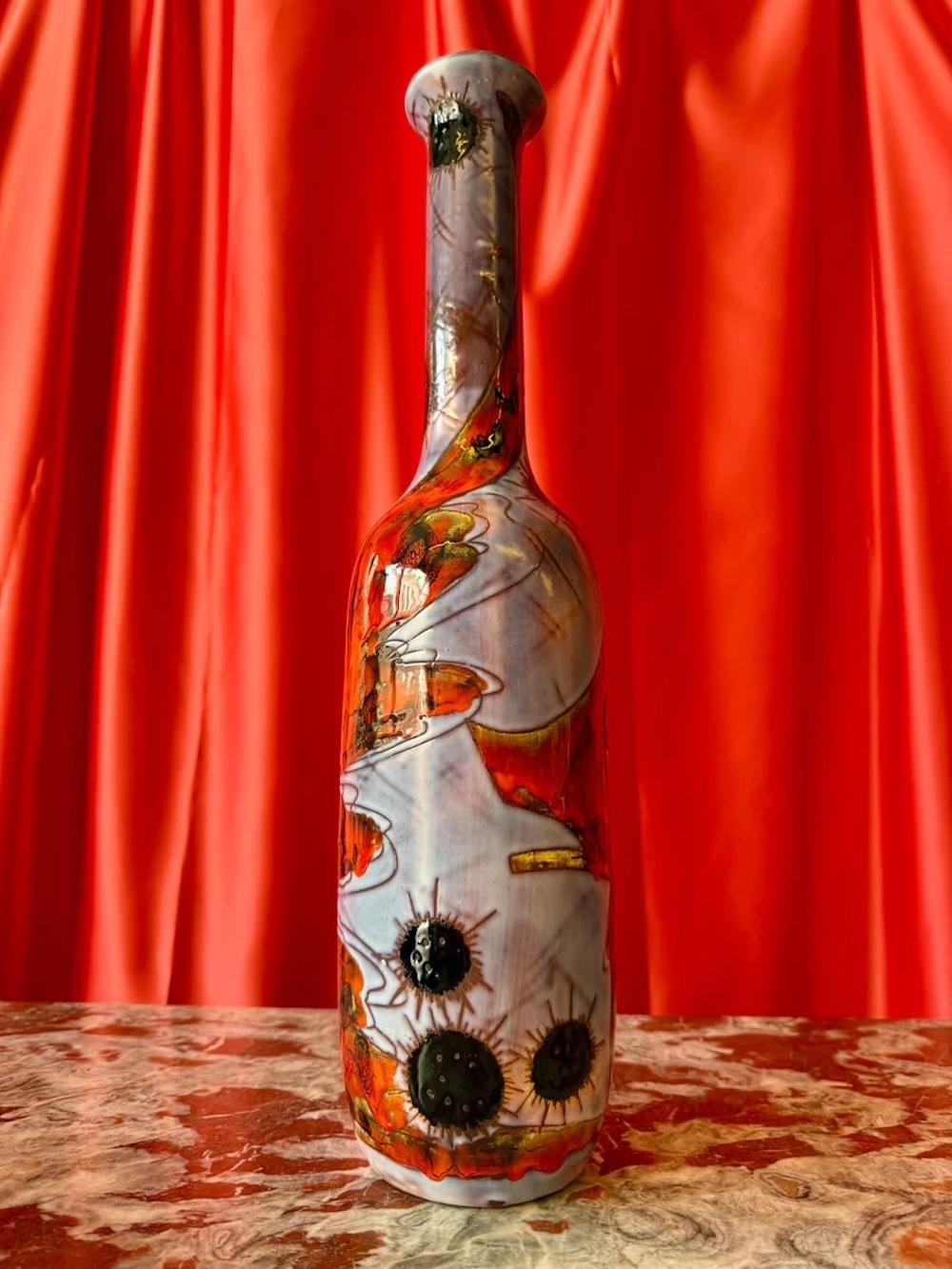 Francese Vaso monumentale in ceramica di Monique Brunner, anni '50 circa in vendita