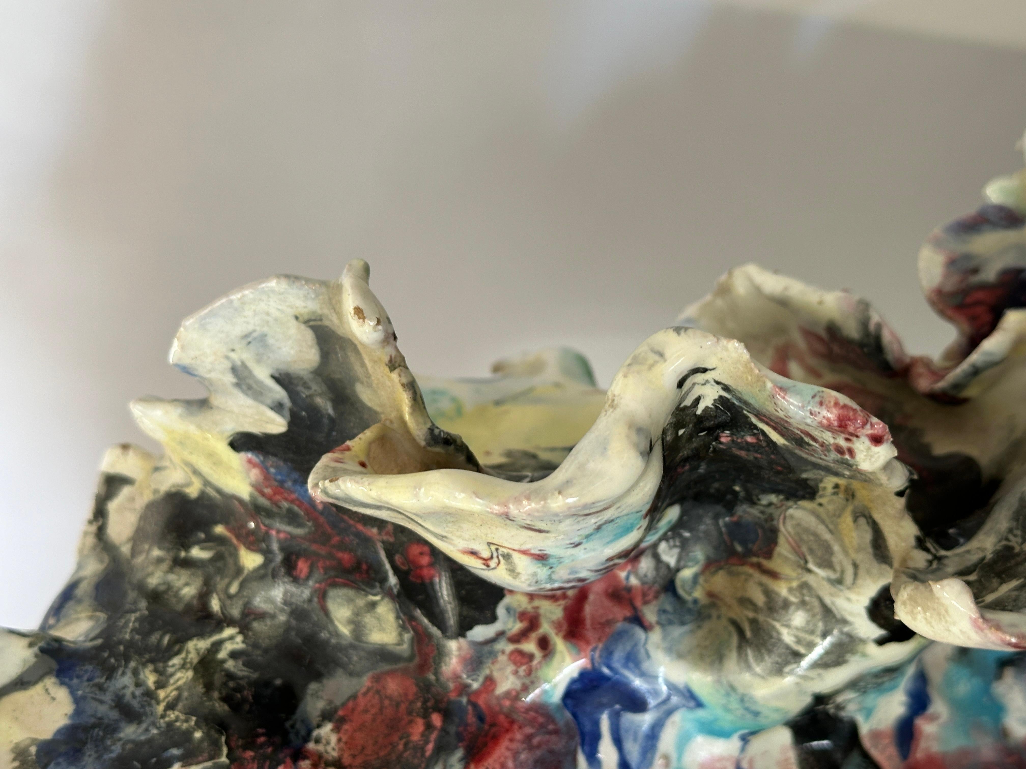 Monumental Ceramiche Guerrieri Murano Venezia Cerámica Caballo en venta 4