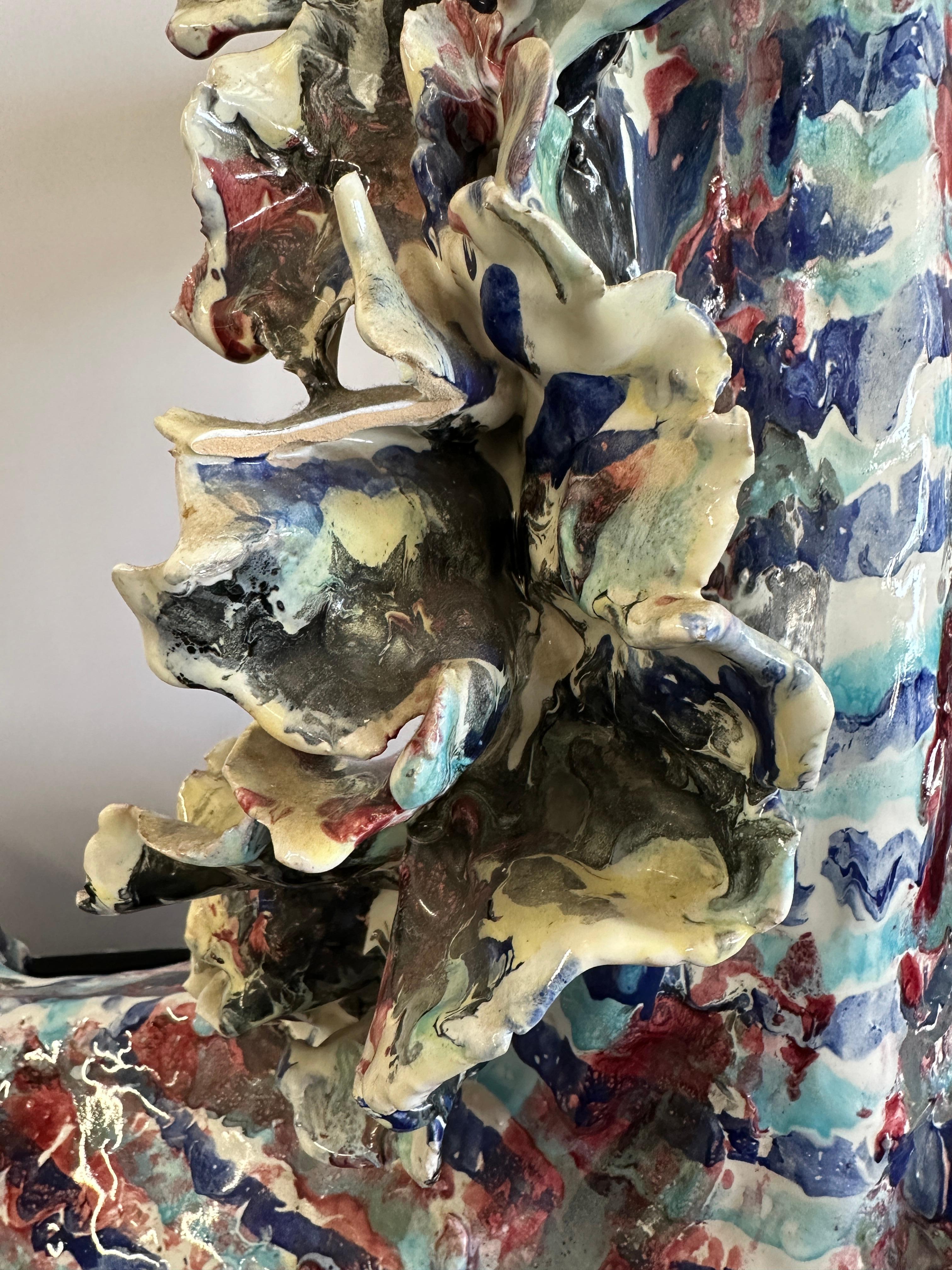Monumental Ceramiche Guerrieri Murano Venezia Cerámica Caballo en venta 8