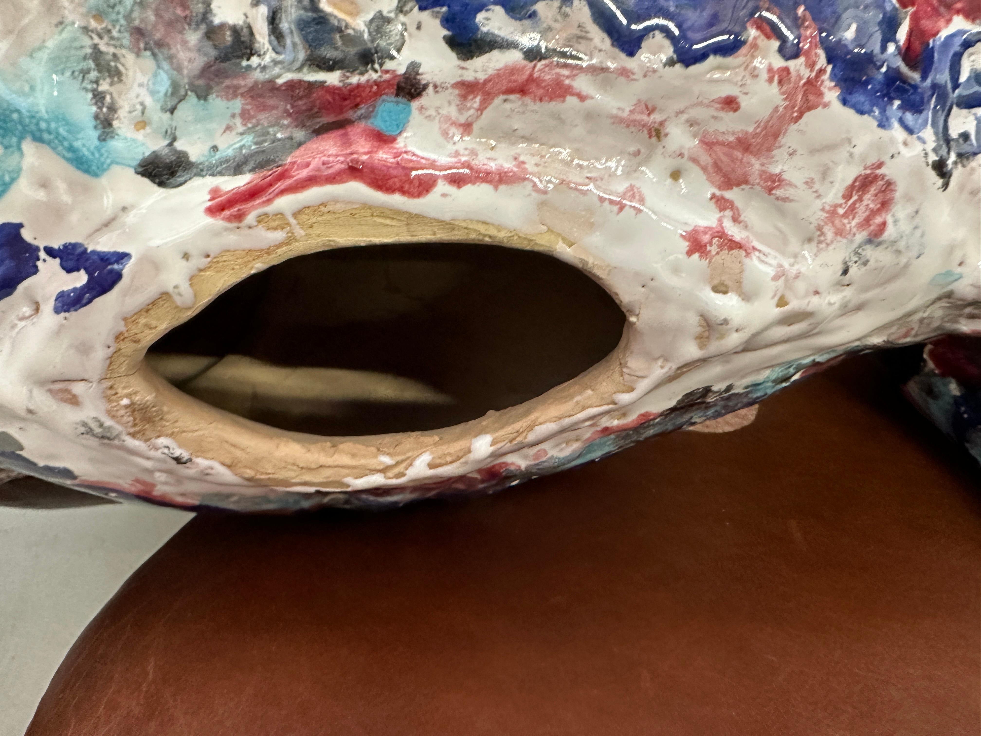 Monumental Ceramiche Guerrieri Murano Venezia Cerámica Caballo en venta 12