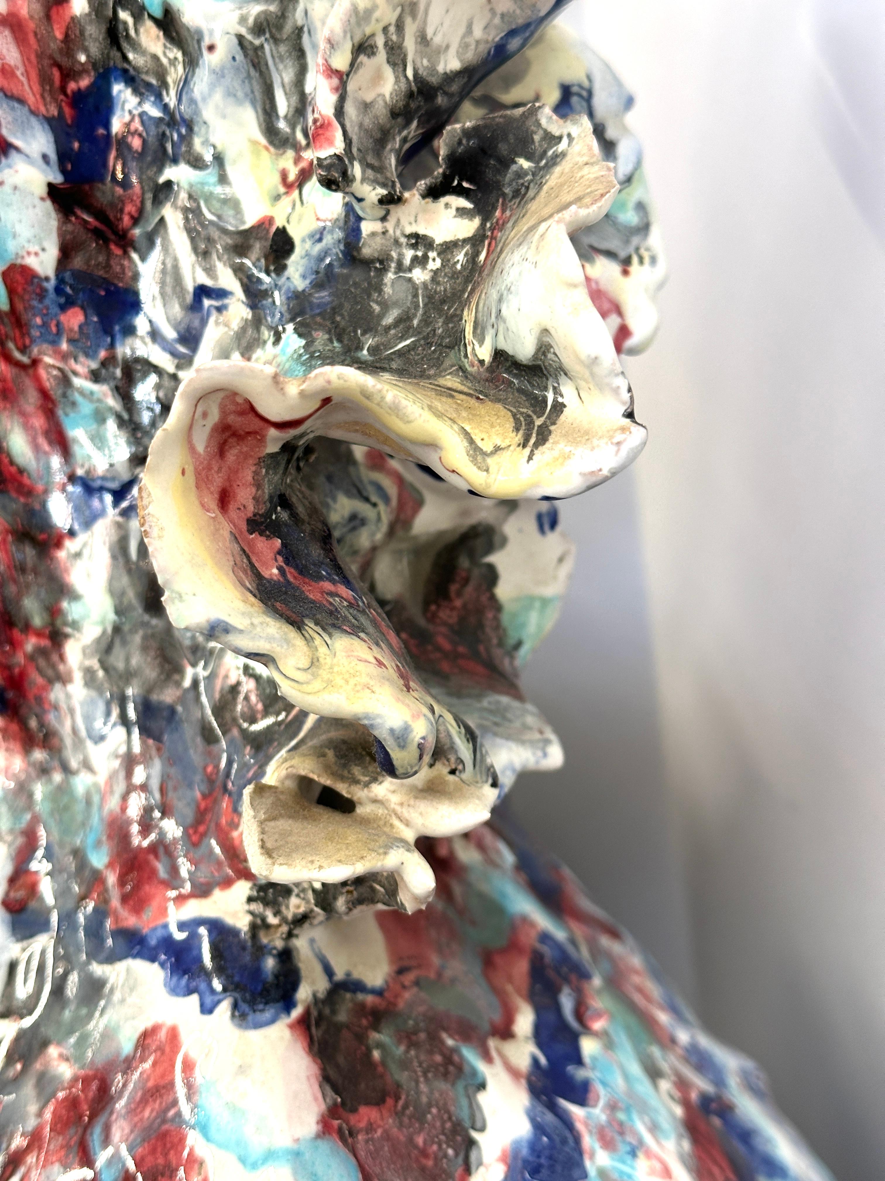 Monumental Ceramiche Guerrieri Murano Venezia Cerámica Caballo en venta 1