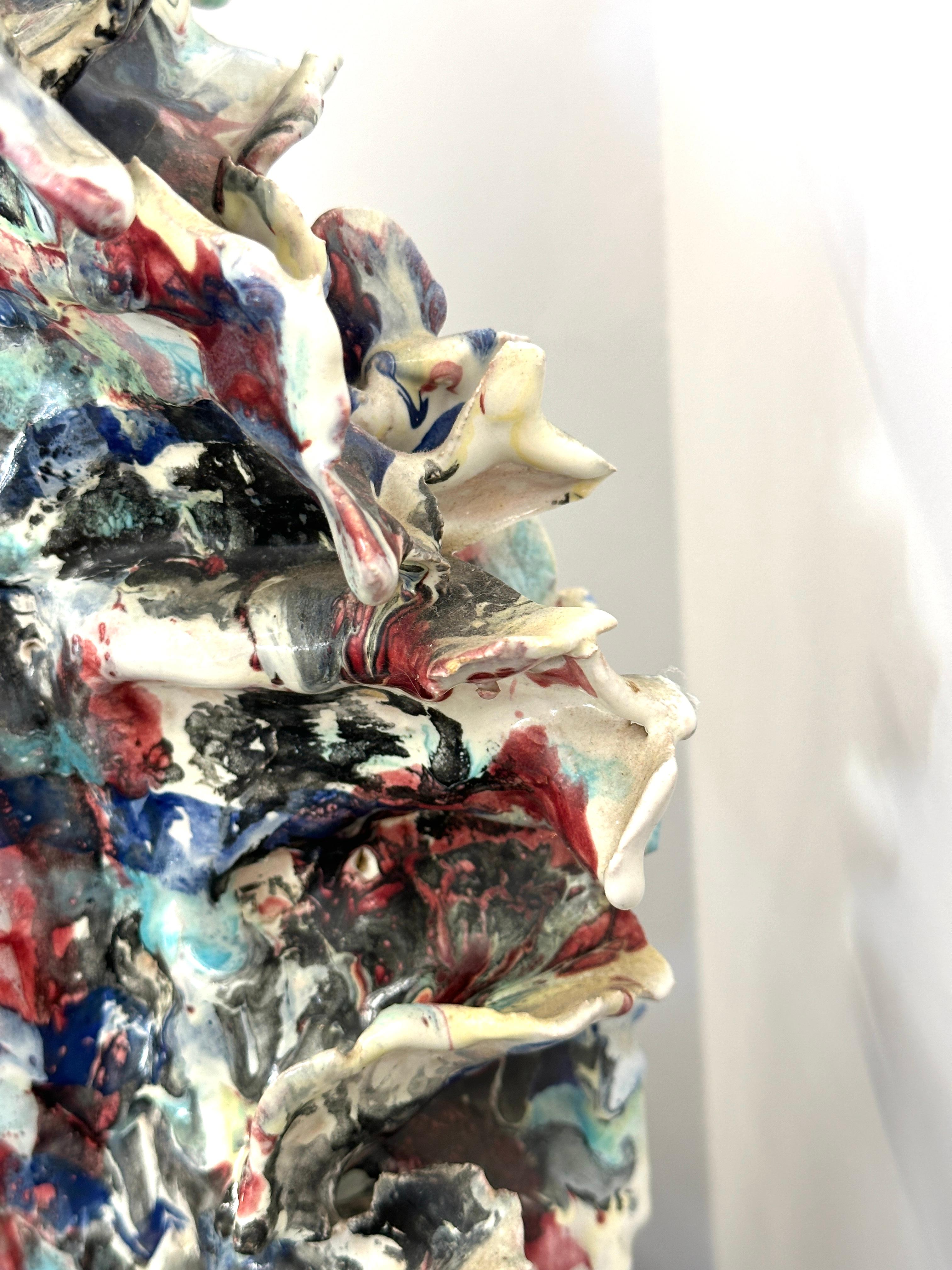 Monumental Ceramiche Guerrieri Murano Venezia Cerámica Caballo en venta 2