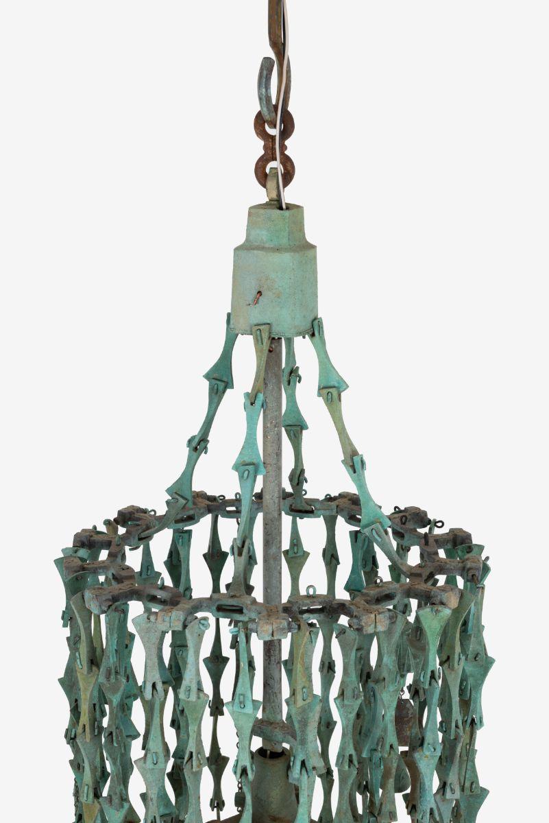 Monumental Chandelier by Architect Paolo Soleri For Sale 3
