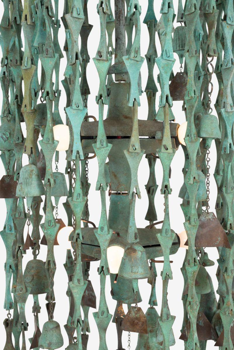 American Monumental Chandelier by Architect Paolo Soleri For Sale