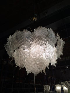 Monumental Chandelier in Murano, 50°, Italian, 10 light bulbs