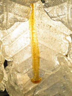 Monumental Chandelier in Murano and chrome, 50°, Italian