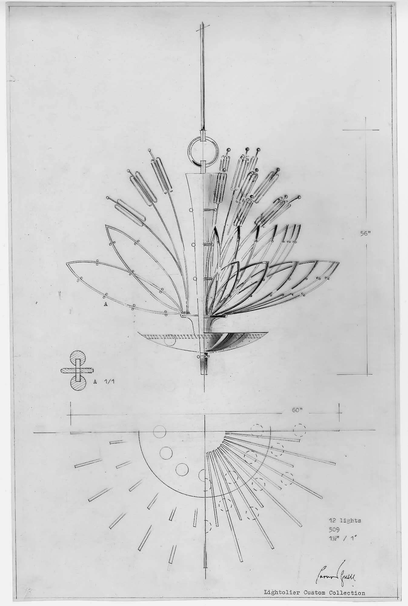 Monumental Chandelier Paavo Tynell attr For Sale 6