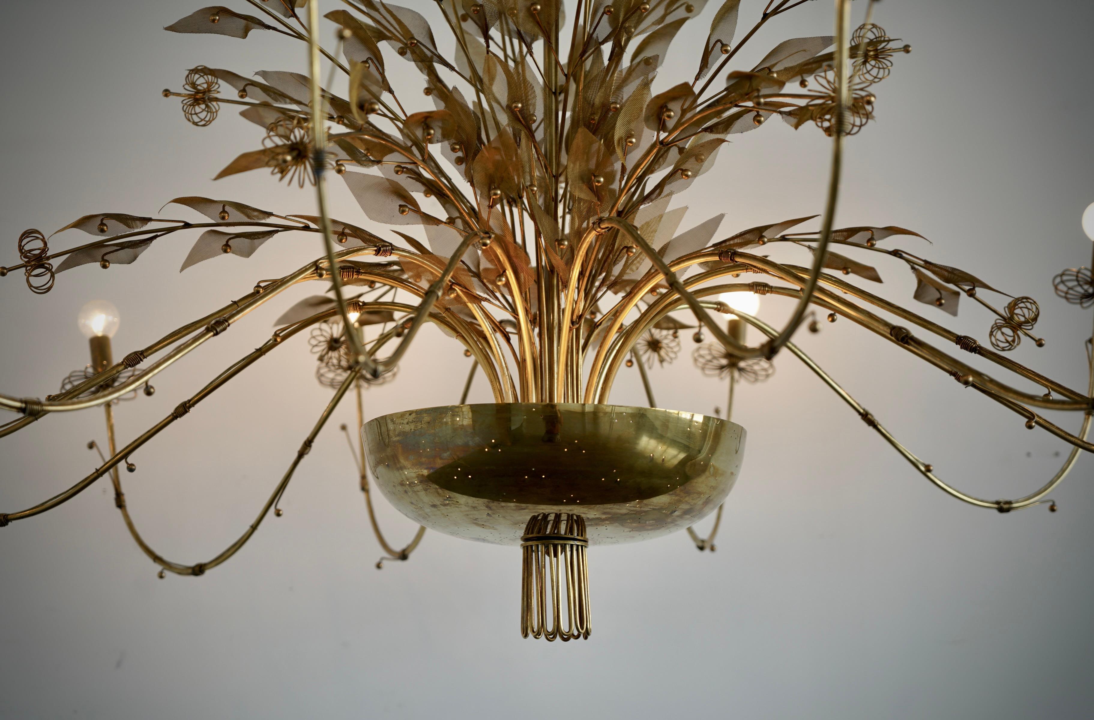 Monumental Chandelier Paavo Tynell attr In Good Condition For Sale In Long Island City, NY