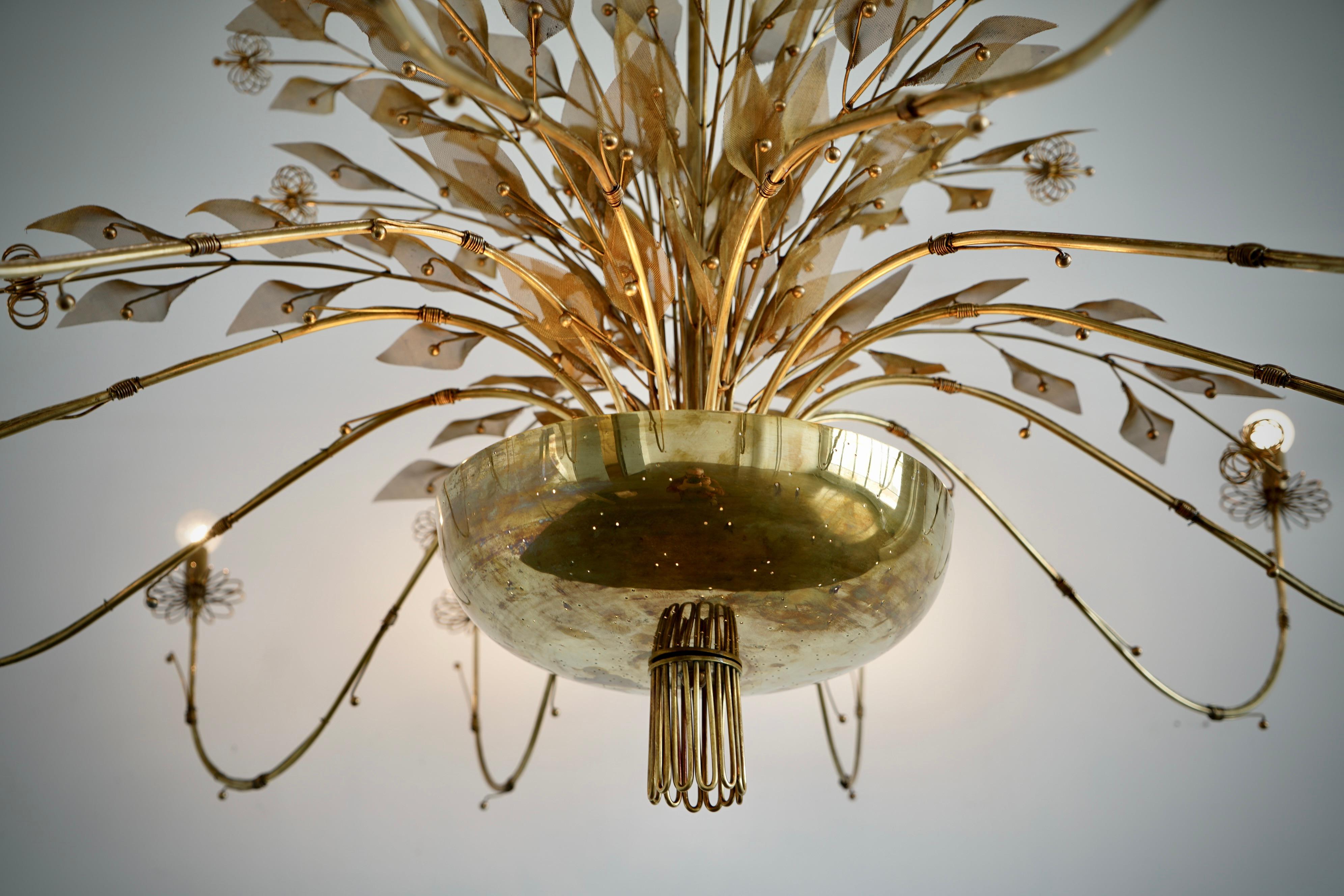 Monumental Chandelier Paavo Tynell attr For Sale 1
