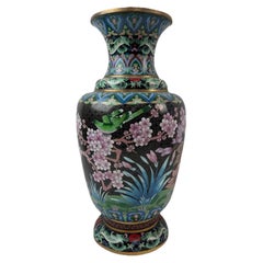 Monumental Chinese Cloisonne Enamel Vase