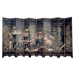 Monumental Chinese Coromandel Kuancai Screen