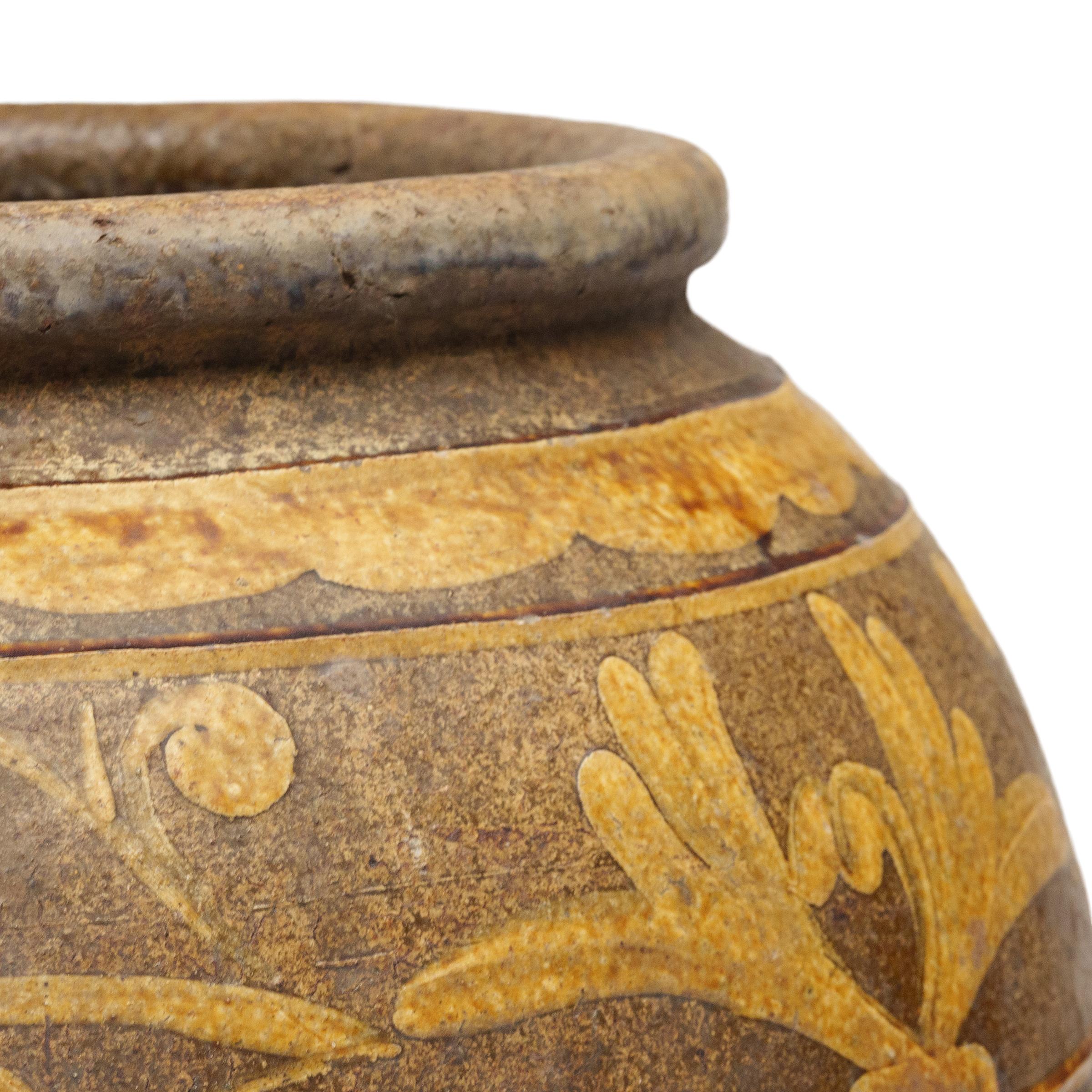 Glazed Monumental Chinese Dragon & Phoenix Egg Jar, c. 1850