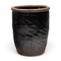 Monumental Chinese Drip Glaze Pickling Jar, 19th Century