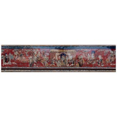Antique Monumental Chinese Embroidered Silk Tapestry, circa 1890