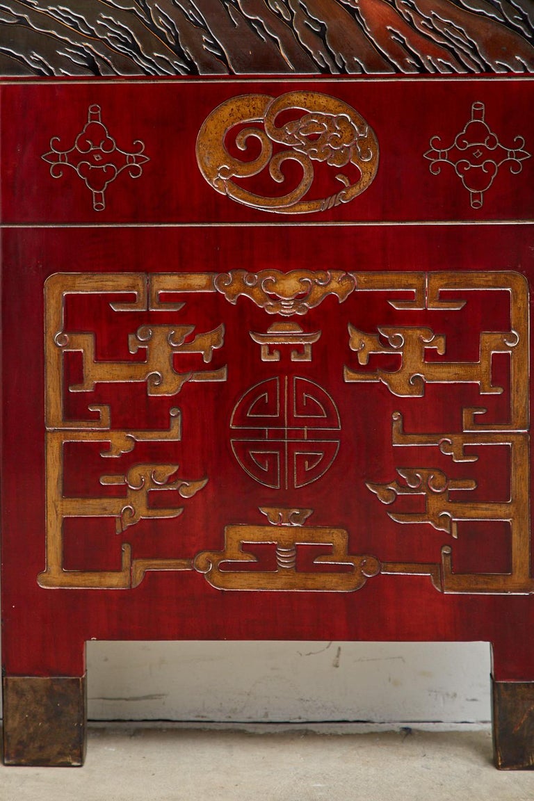 Monumental Chinese Export Twelve-Panel Lacquered Coromandel Screen For Sale 9