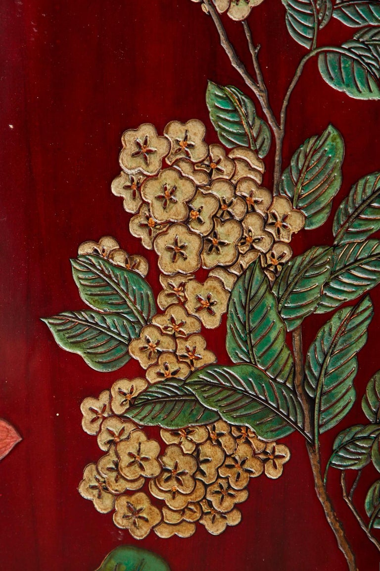Monumental Chinese Export Twelve-Panel Lacquered Coromandel Screen For Sale 13