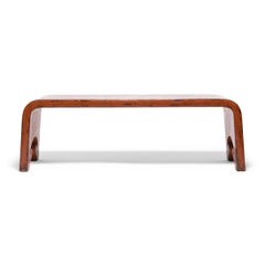 Monumental Chinese Persimmon Ribbon Table, c. 1900