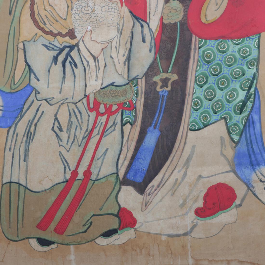 Monumental Chinese Portrait Painting of Tin-Kuan, Signed 2