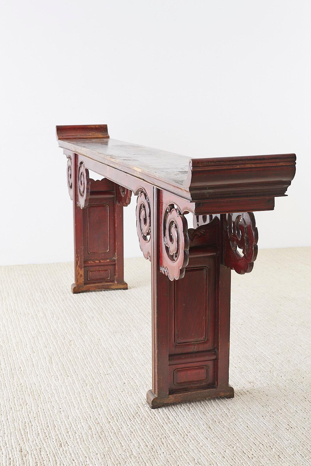 Monumental Chinese Qing Dynasty Altar Table or Console 8