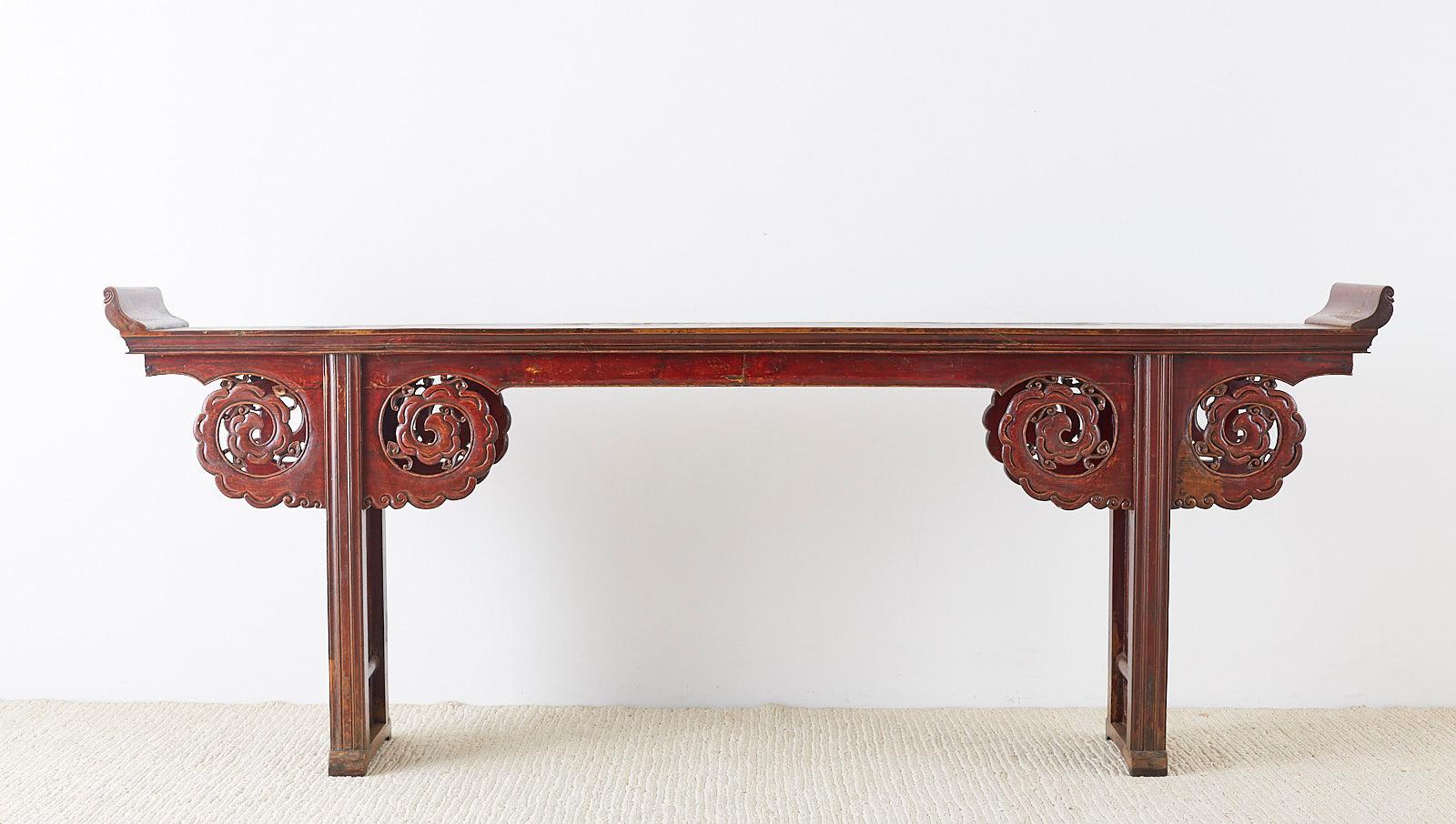 Monumental Chinese Qing Dynasty Altar Table or Console 9
