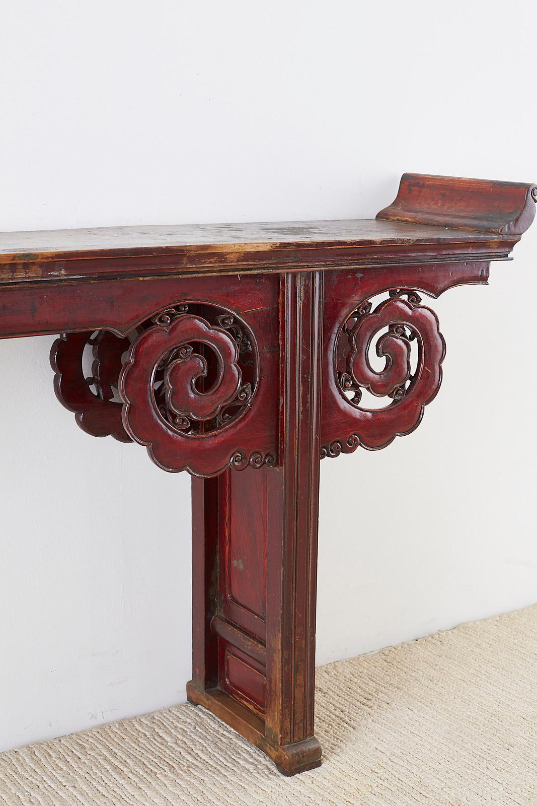 20th Century Monumental Chinese Qing Dynasty Altar Table or Console
