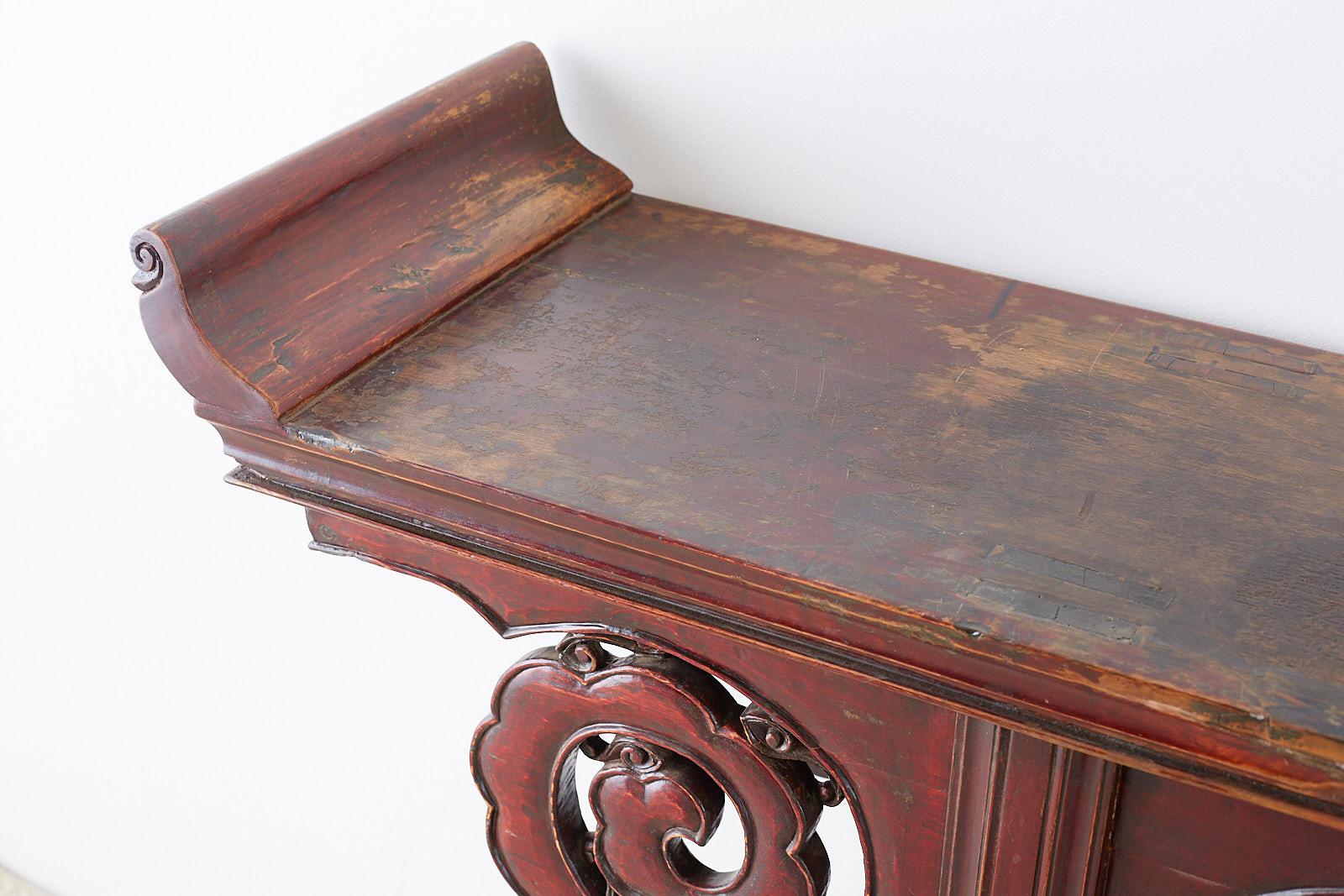 Monumental Chinese Qing Dynasty Altar Table or Console 1
