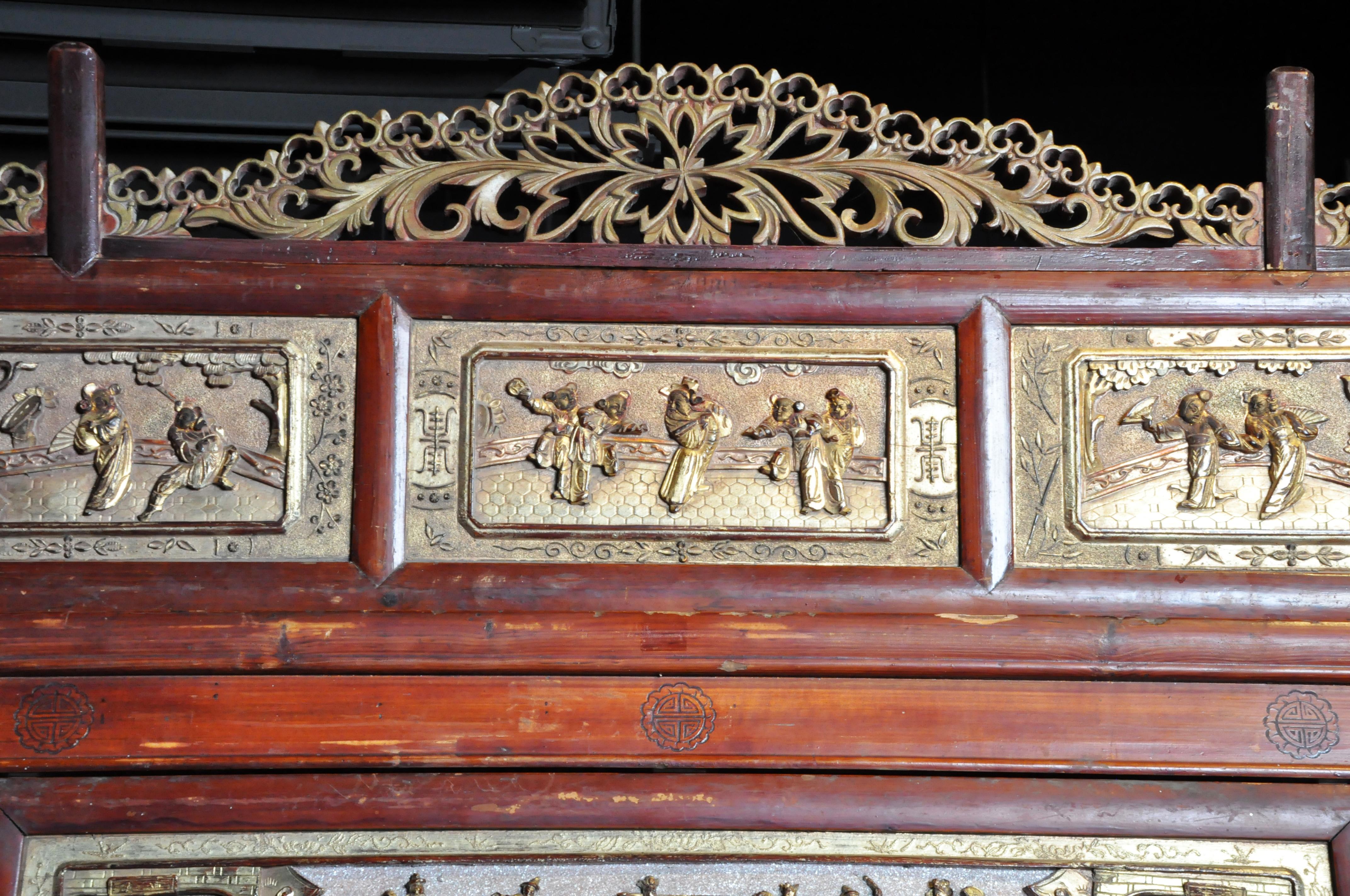 Monumental Chinese Wedding Bed 9