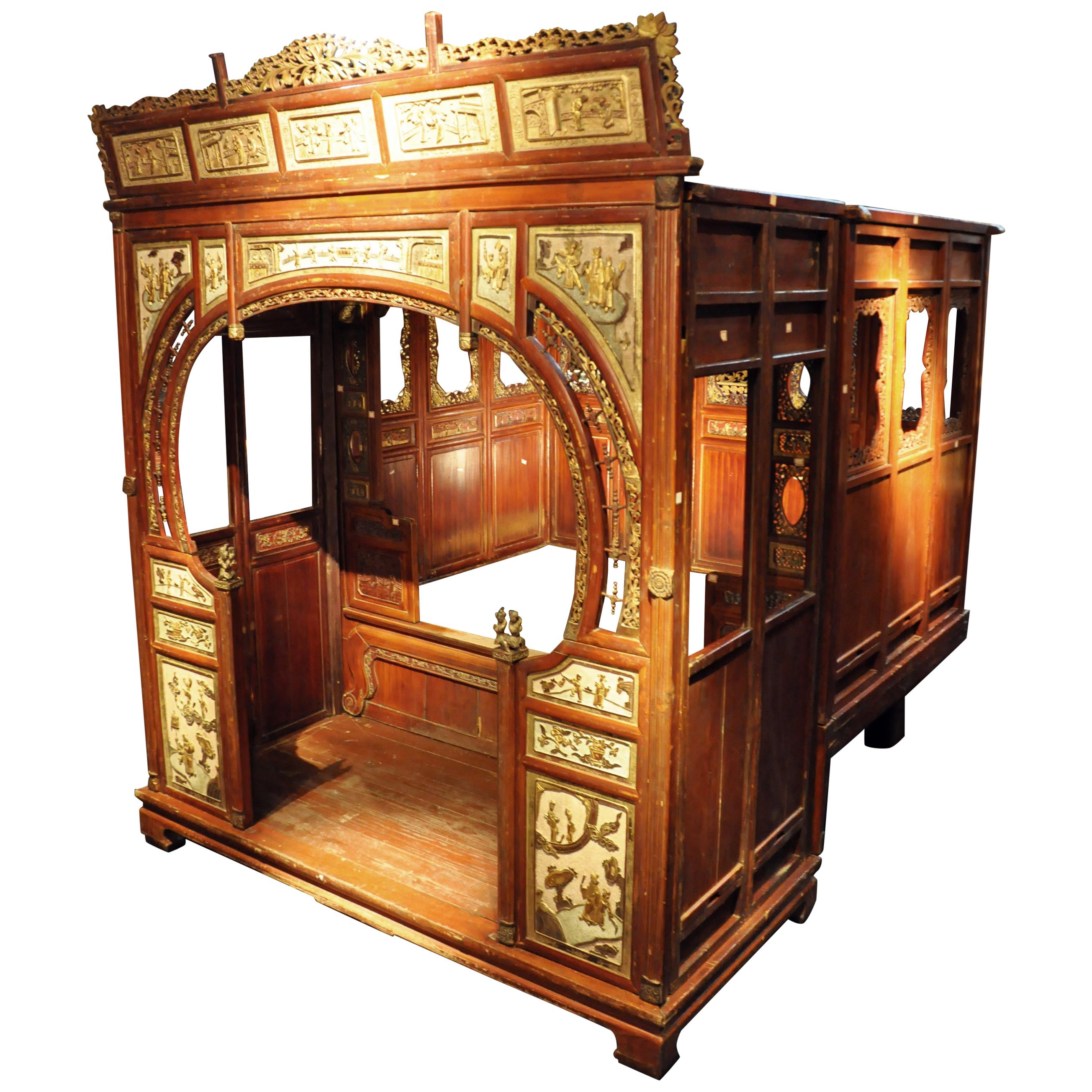 Monumental Chinese Wedding Bed at 1stDibs | chinese marriage bed, antique  chinese wedding bed, chinese beds