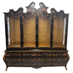 Monumental Chinoiserie China/Display Cabinet From Union National
