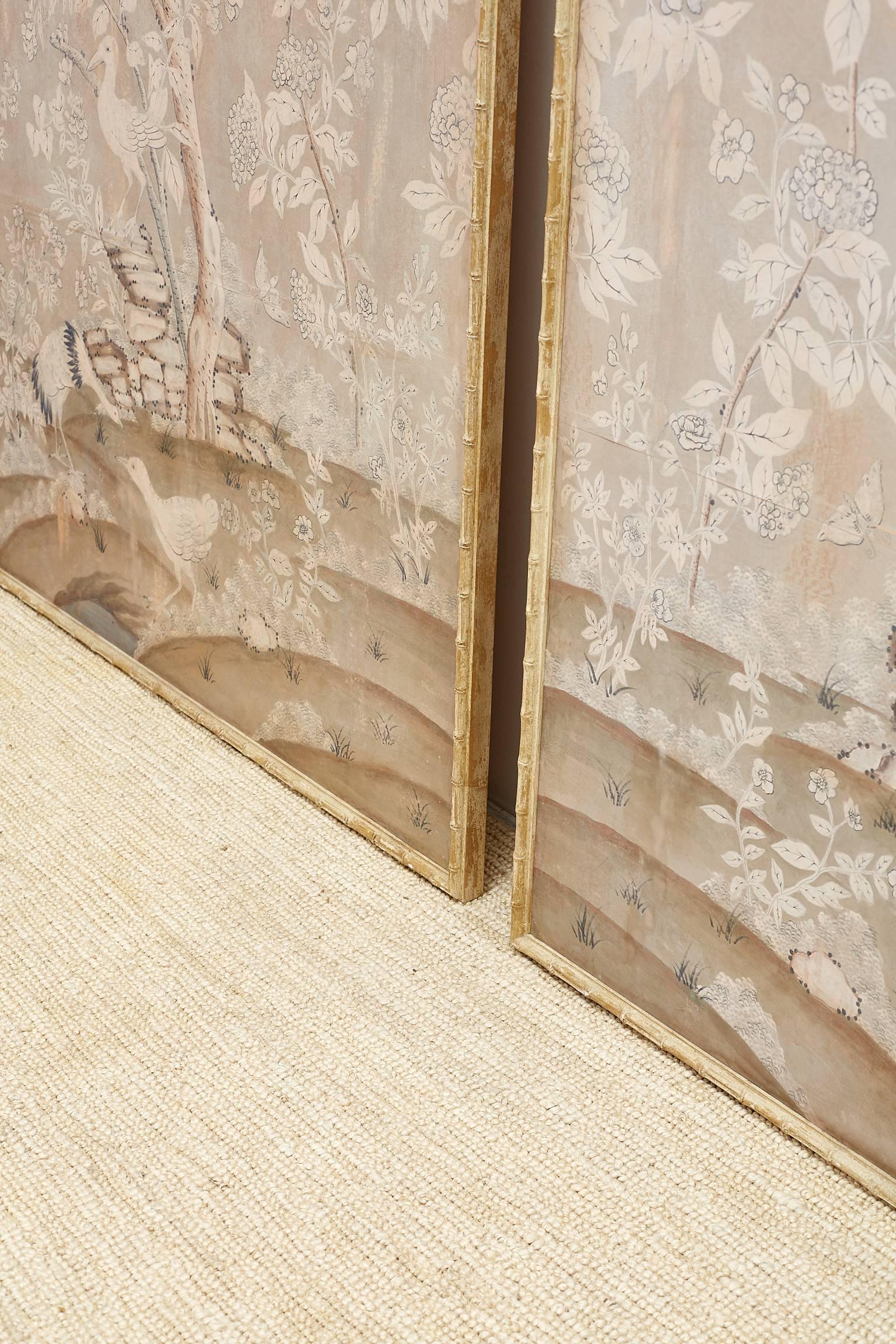 19th Century Monumental Chinoiserie Wallpaper Panels by Dennis and Leen