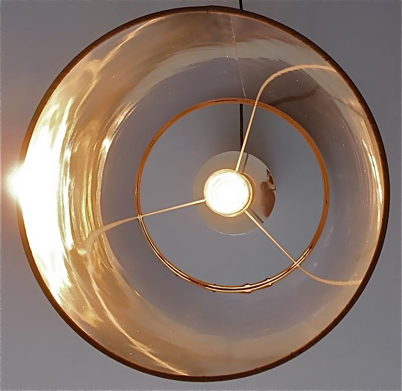 Lampada da tavolo monumentale in acciaio cromato Willy Rizzo Cardin Style Bronzo Specchio anni '70 in vendita 5