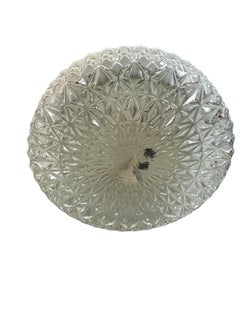 Monumental Circle Glass Flush Mount by Kaiser Leuchten, Vintage German 1960s