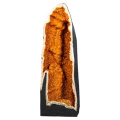 Monumental Citrine Cathedral Geode with Large Stalactite Crystal Formations Monumental Citrine Cathedral Geode with Large Stalactite Crystal Formations