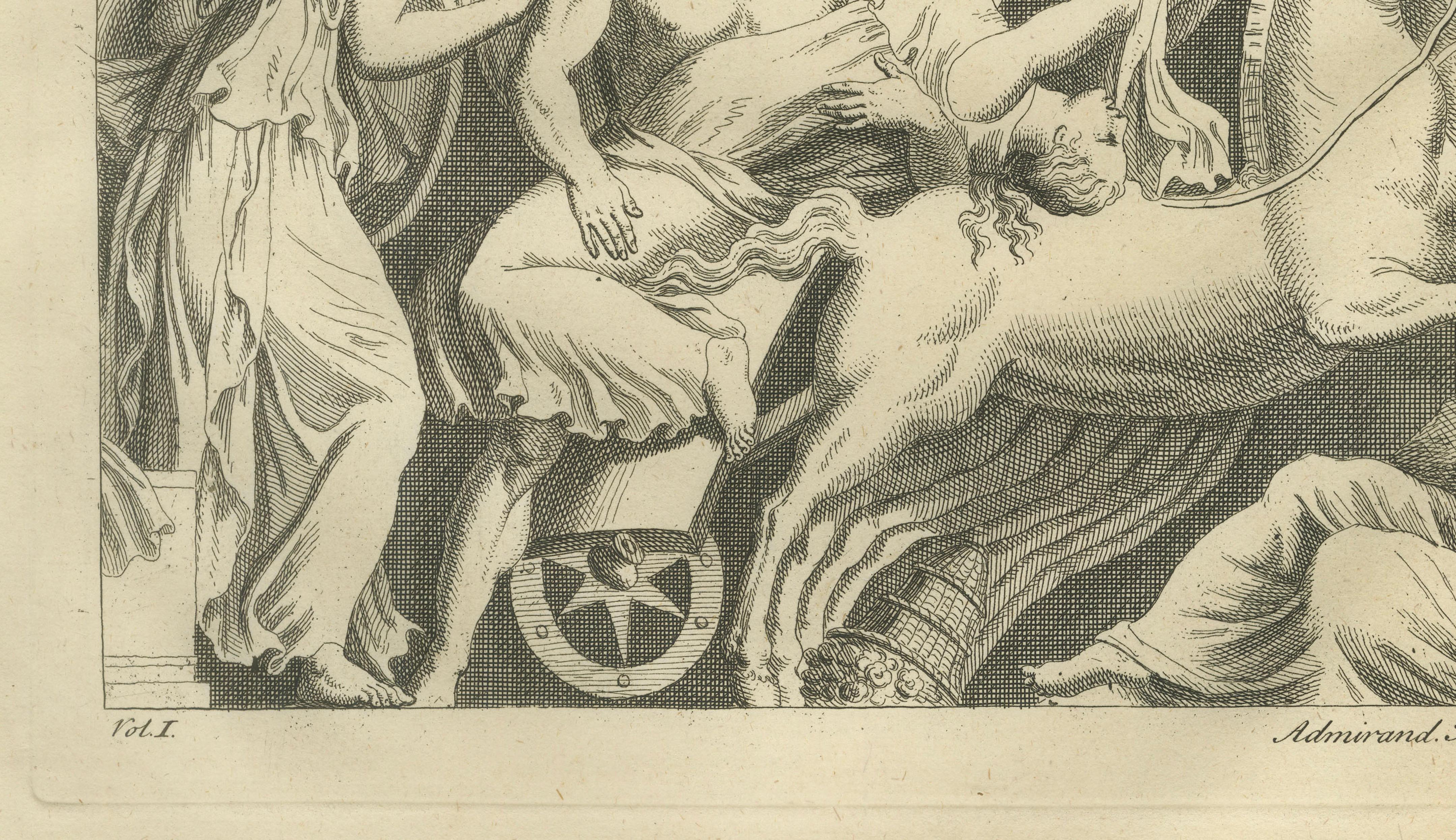 Monumental Classical Frieze – Montfaucon Antiquity Explained, London 1721