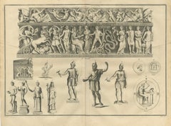 Monumental Classical Relief Frieze – Bacchic Procession, Montfaucon, 1721