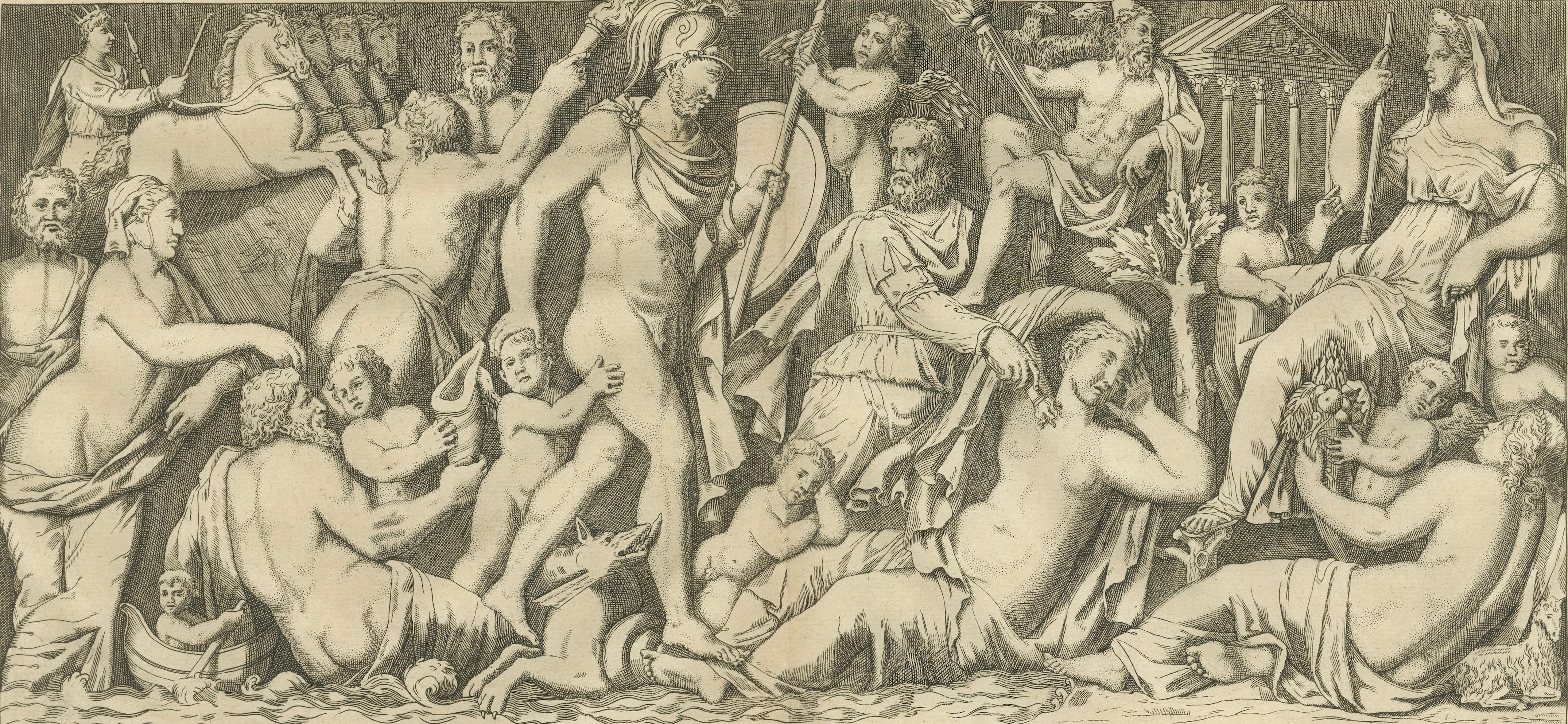 Monumental Classical Relief Frieze, Montfaucon Antiquity Explained, London 1721