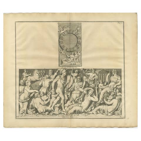 Monumental Classical Relief Frieze, Montfaucon Antiquity Explained, London 1721