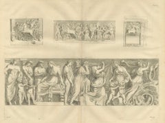 Monumental Classical Relief Scene, Montfaucon Antiquity Explained Engraving 1721