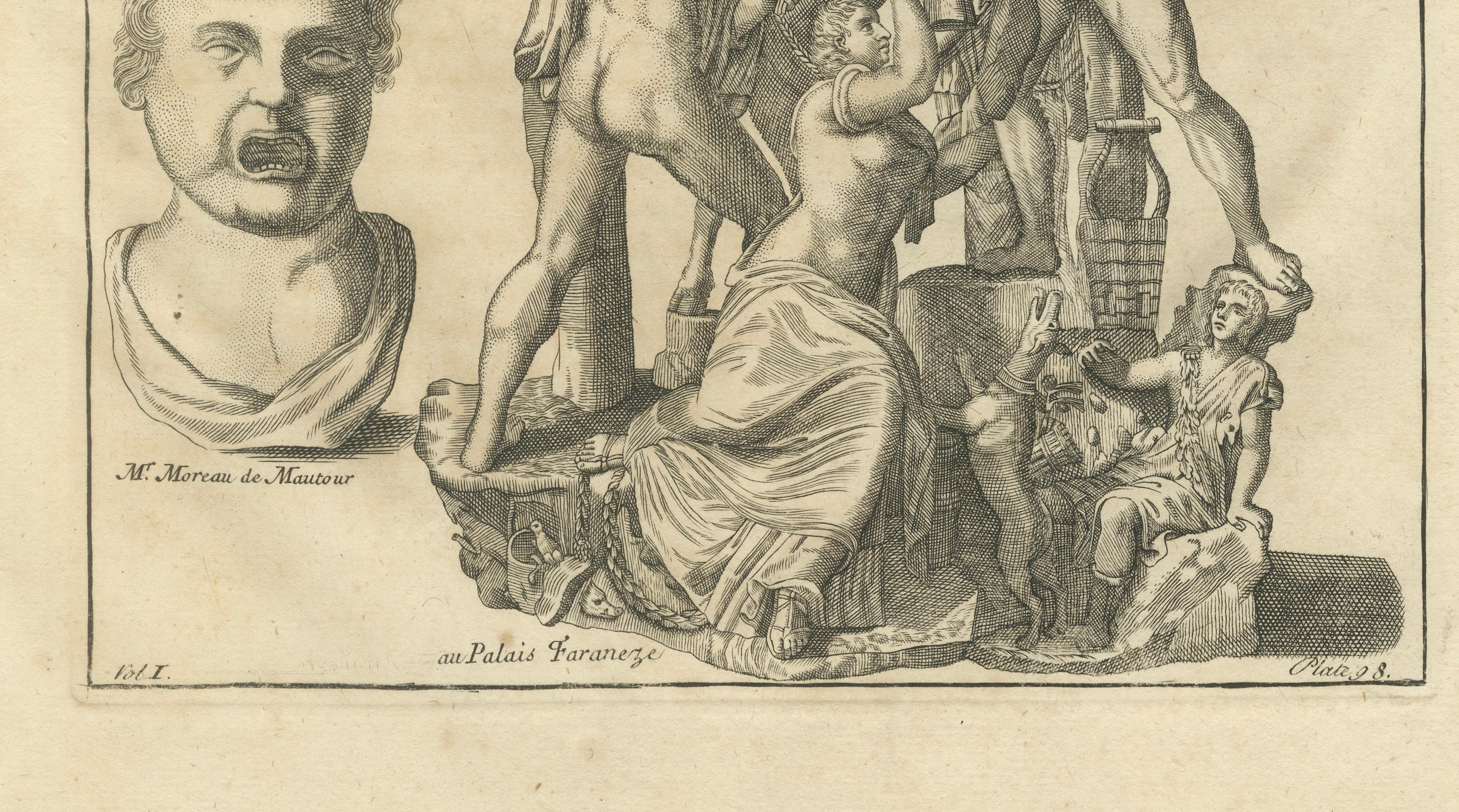 Monumental Classical Sculpture Studies – Montfaucon Antiquity Explained, 1721