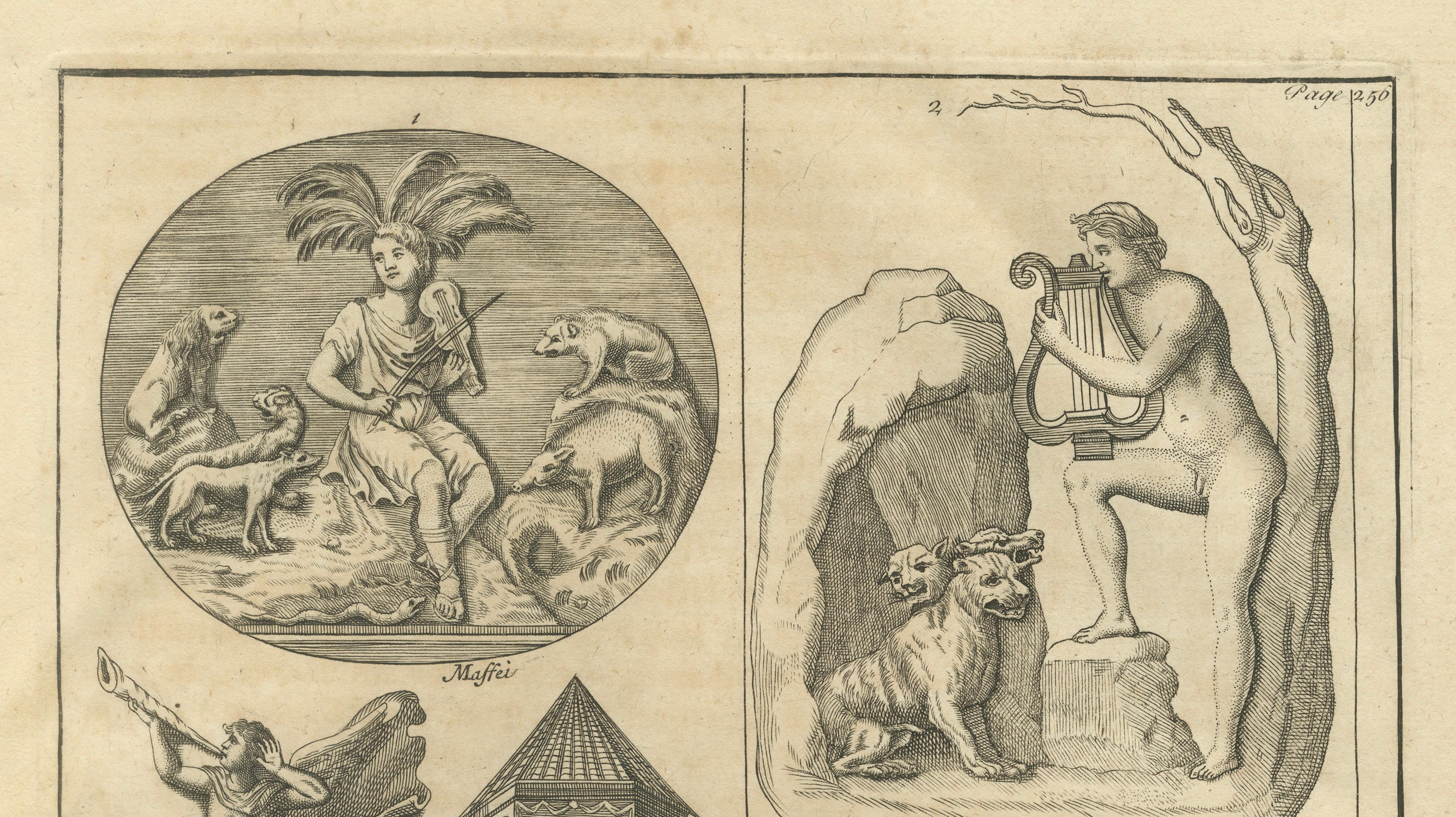 Monumental Classical Sculpture Studies – Montfaucon Antiquity Explained, 1721