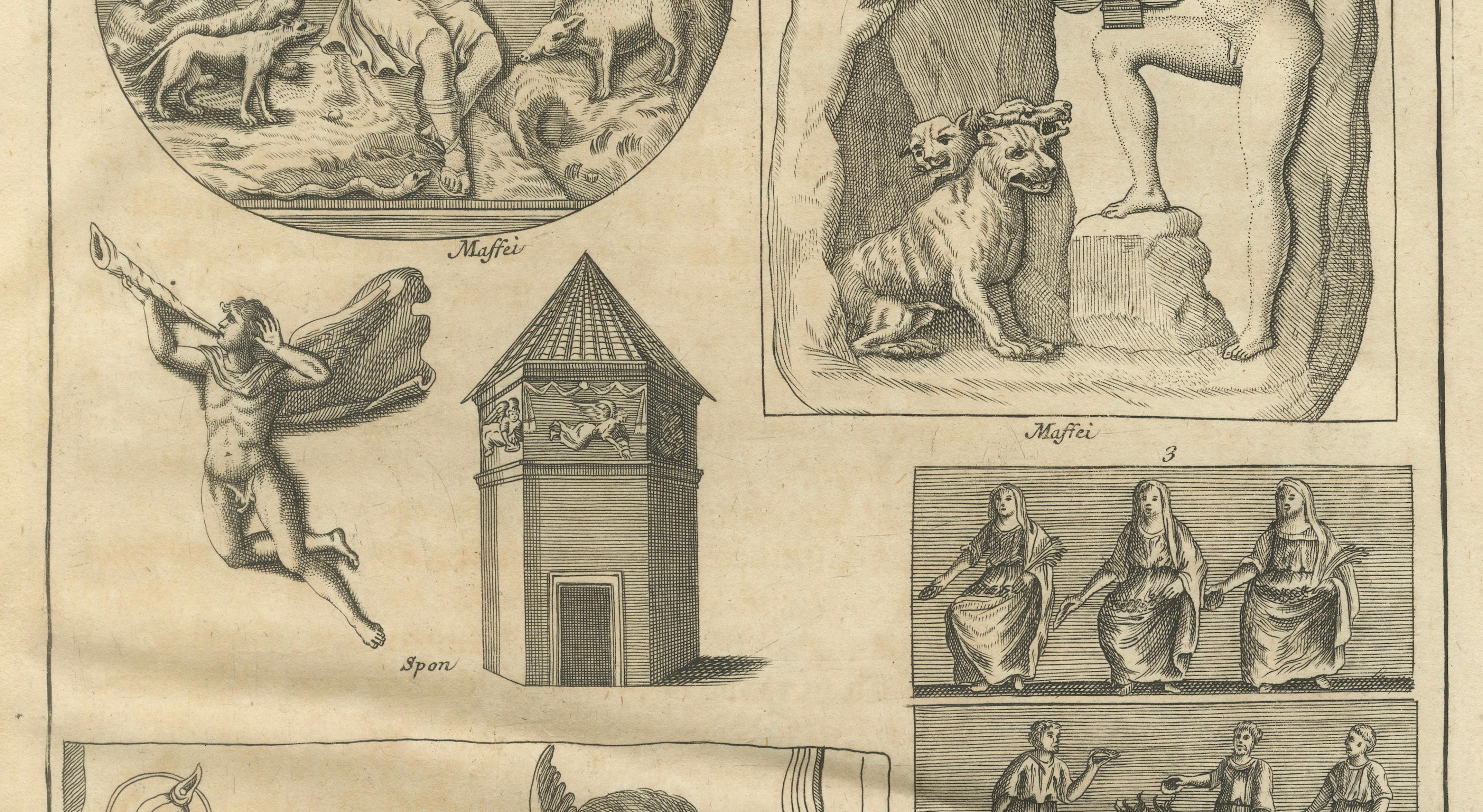 Monumental Classical Sculpture Studies – Montfaucon Antiquity Explained, 1721