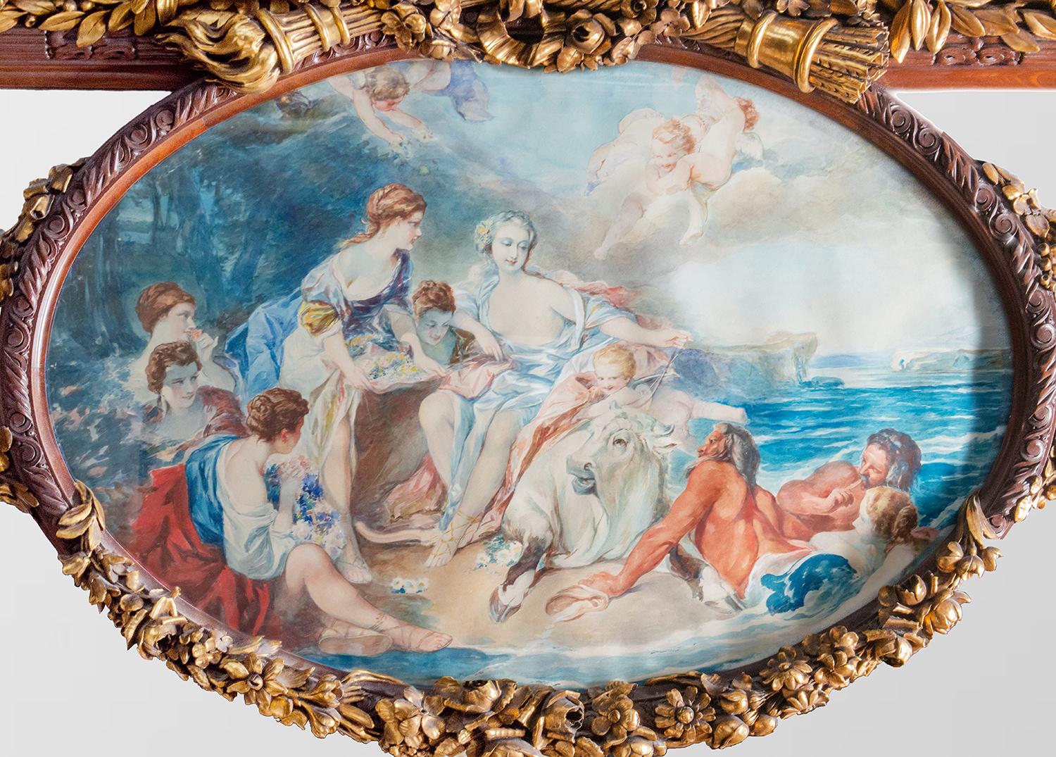 Greco classico Specchio da parete classico monumentale, altezza 260 cm (102
