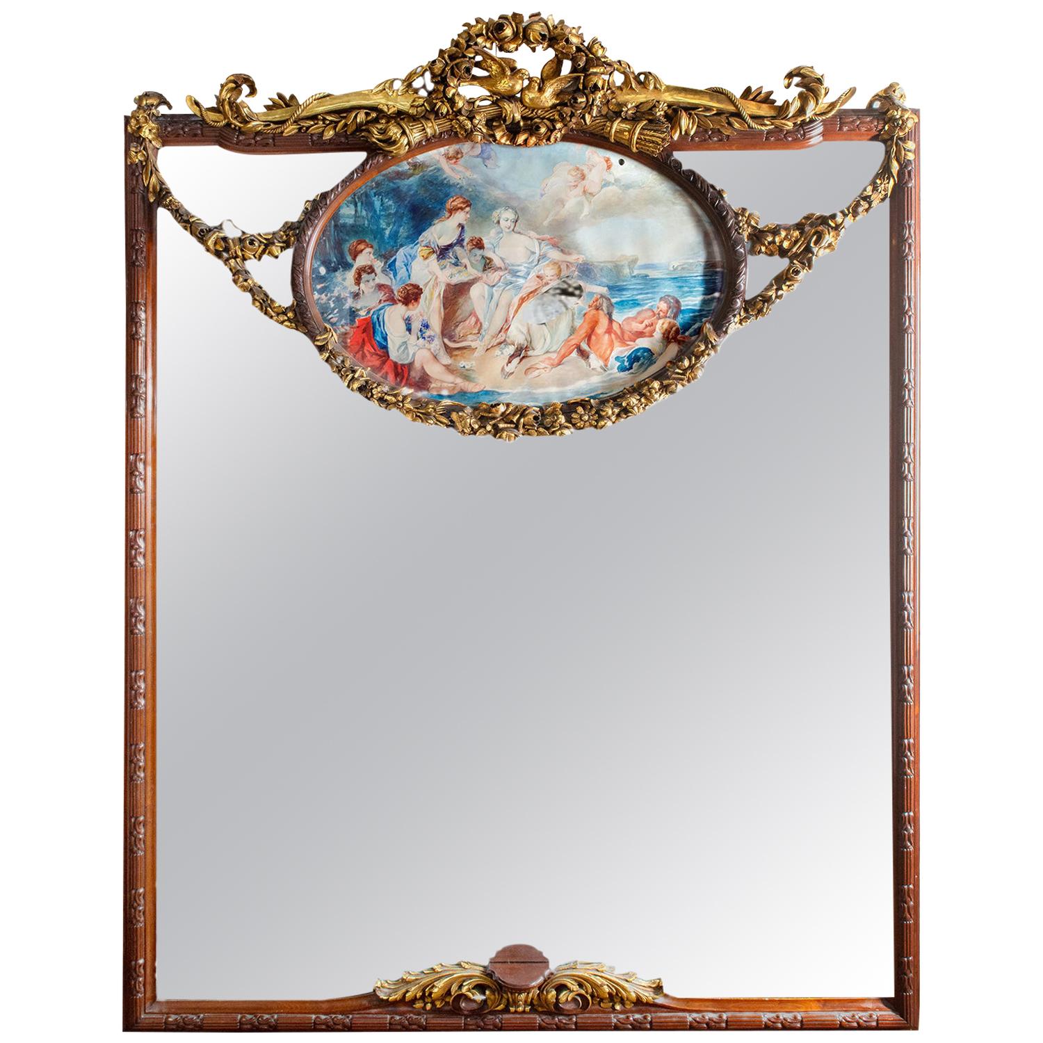 Monumental Classical Wall Mirror, 260cm(102") high For Sale