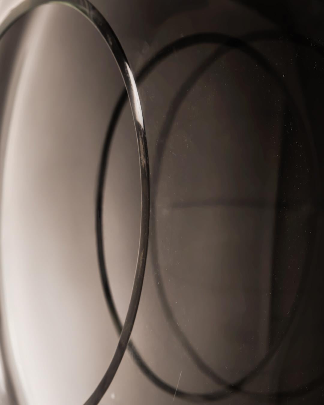 Monumentaler Tafelaufsatz aus Klarglas von Vistosi, Murano, 1970er Jahre (Space Age) im Angebot