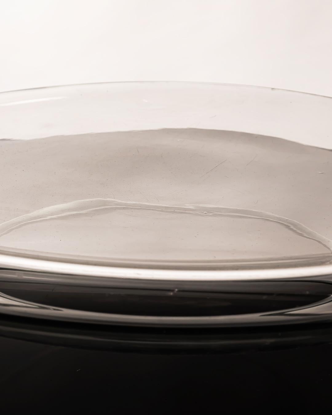 Monumentaler Tafelaufsatz aus Klarglas von Vistosi, Murano, 1970er Jahre (Italienisch) im Angebot