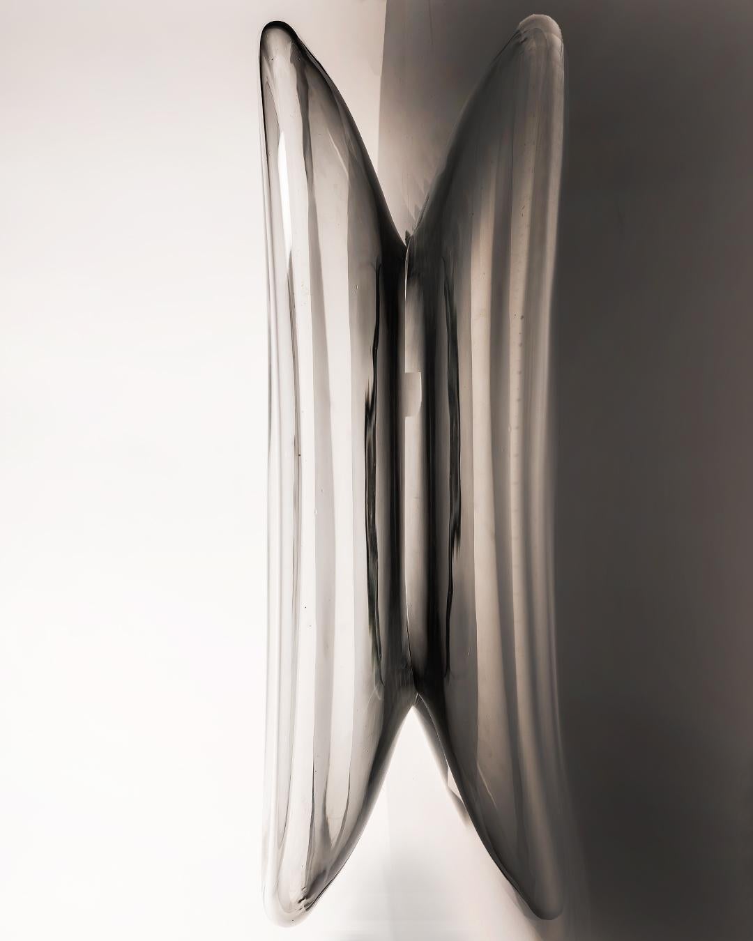 Monumentaler Tafelaufsatz aus Klarglas von Vistosi, Murano, 1970er Jahre (20. Jahrhundert) im Angebot