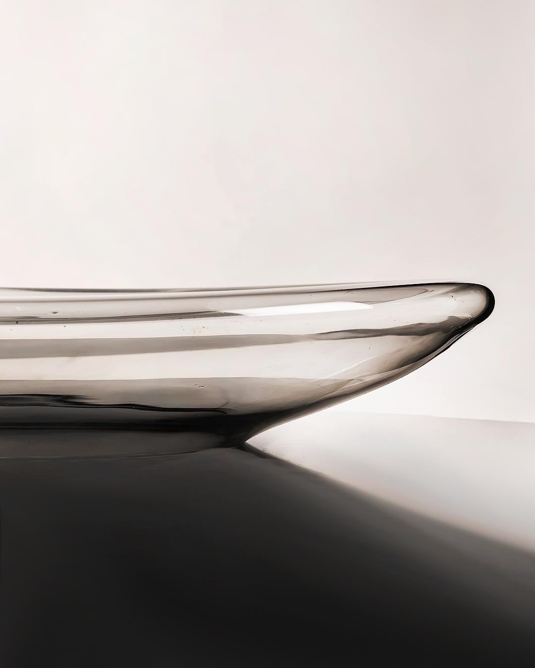 Monumentaler Tafelaufsatz aus Klarglas von Vistosi, Murano, 1970er Jahre (Muranoglas) im Angebot