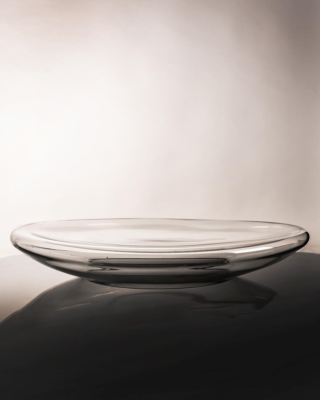 Monumentaler Tafelaufsatz aus Klarglas von Vistosi, Murano, 1970er Jahre im Angebot 2