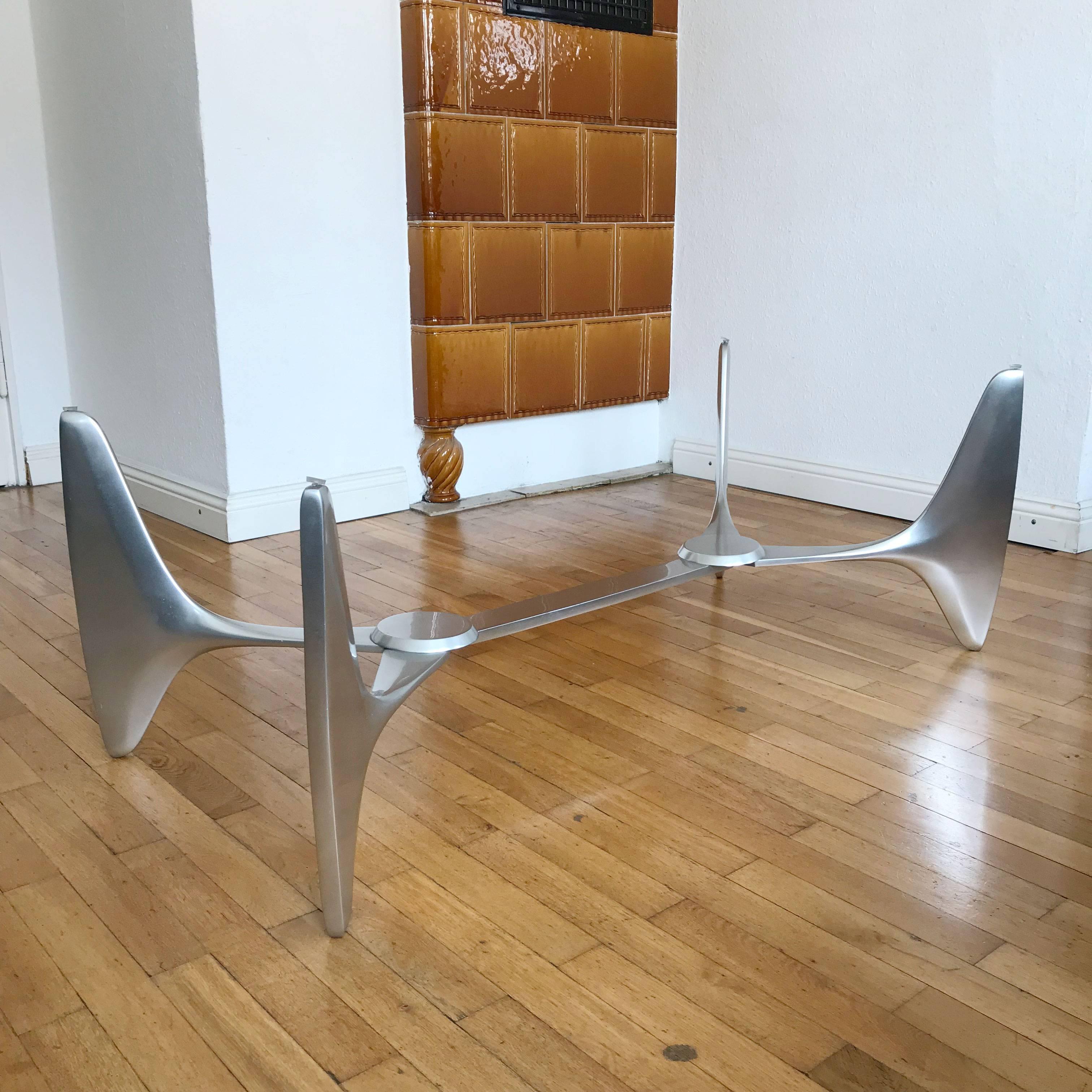 Monumental Coffee Table by Knut Hesterberg for Ronald Schmitt Germany 1970s For Sale 3