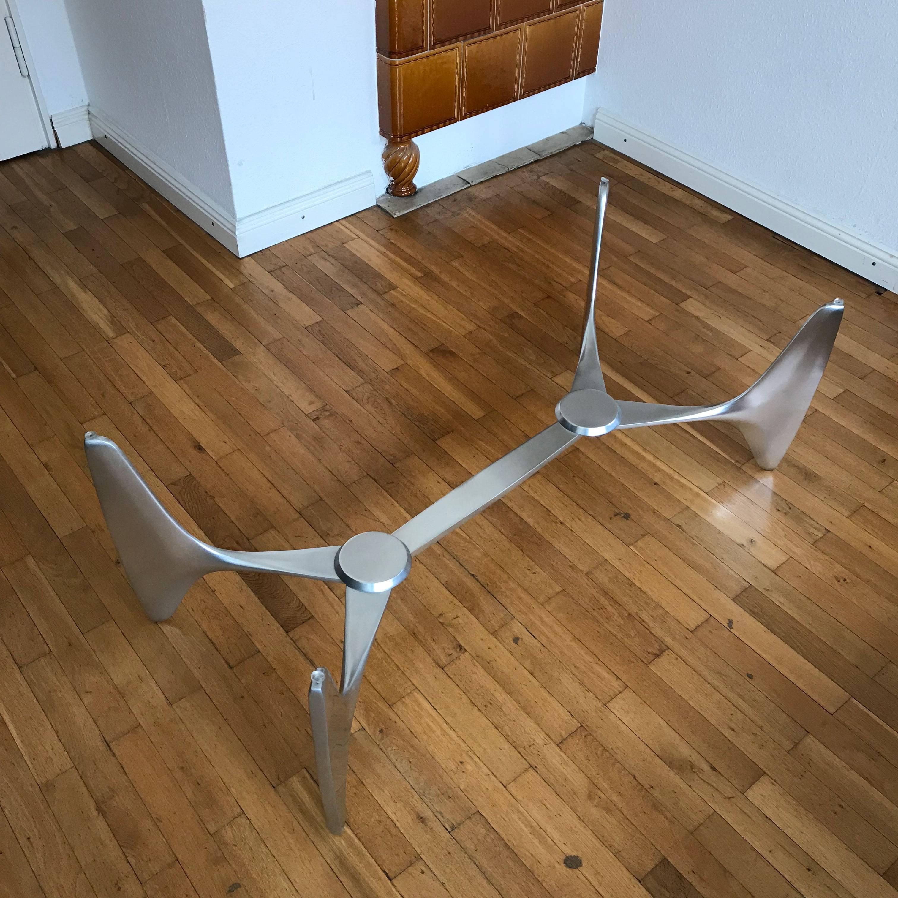 Mid-Century Modern Monumental Coffee Table by Knut Hesterberg for Ronald Schmitt Germany 1970s For Sale
